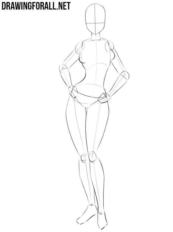 Featured image of post Anime Female Body Drawing Template