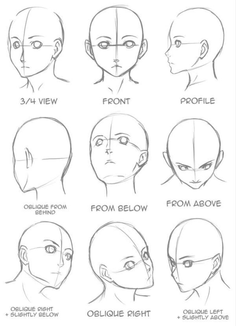 Featured image of post Anime Head Looking Up Drawing Reference