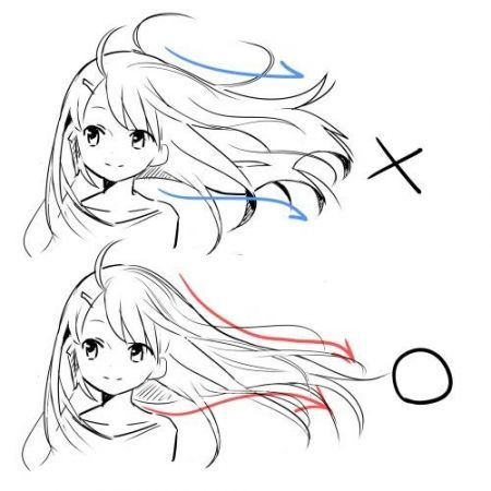 Featured image of post Flowing Hair Anime Hair Drawing Reference