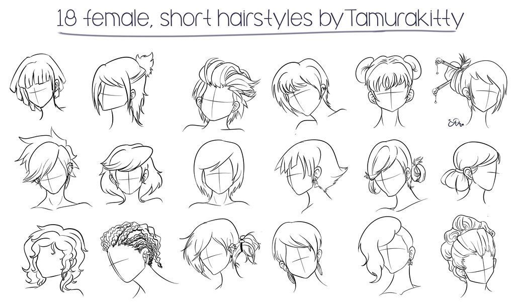 Featured image of post Hair Drawing Reference Female Short