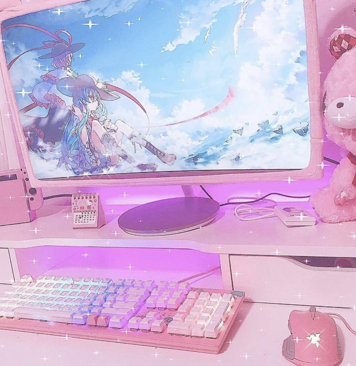 Featured image of post Kawaii Anime Pink Girly Gaming Setup